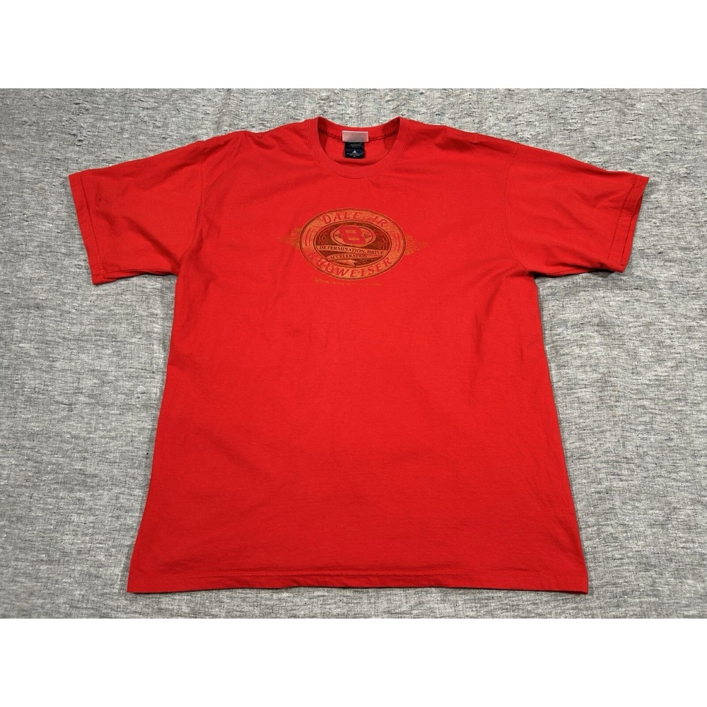 Dale Jr Budweiser Shirt Mens Extra Large Red Chase Authentics Crew Neck Pullover